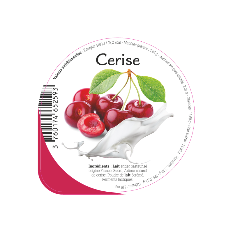 Opercule ST ULRICH 68.3 ALU Cerise scel PP/PS/PET gr.Vermisseau 5cl
