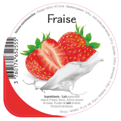 Opercule ST ULRICH 68.3 ALU Fraise scel PP/PS/PET gr.Vermisseau 5cl