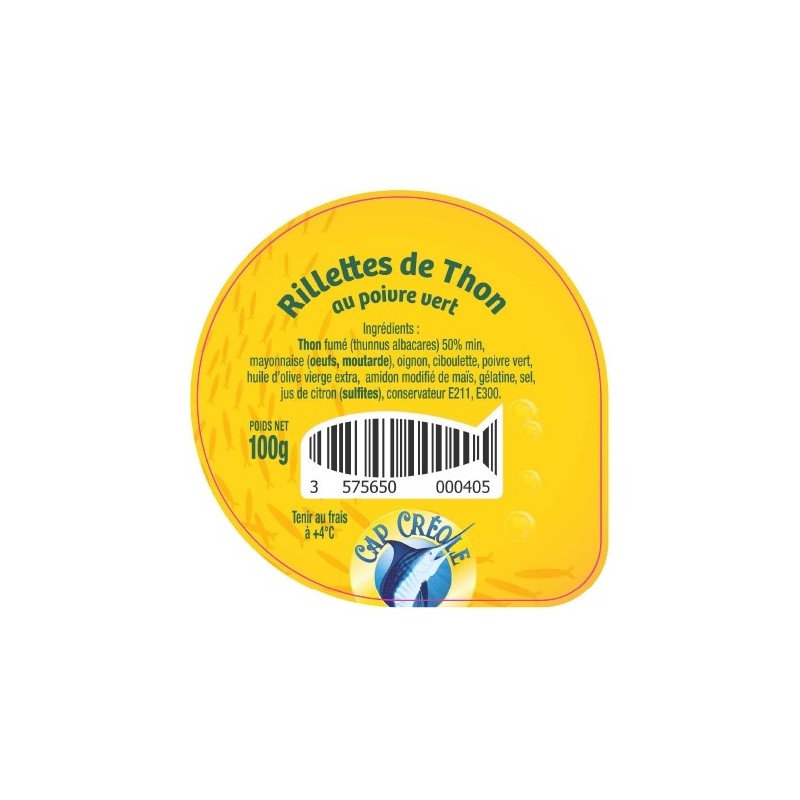 Opercules CAP CREOLE 68.3 ALU Thon 5cl