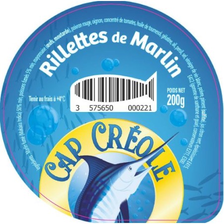Opercules CAP CREOLE 95.5 ALU Marlin 5cl
