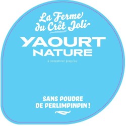 Opercule CRET JOLI 68.3 ALU NATURE 2 coul. scel PP/PS/PET gr.Vermissea