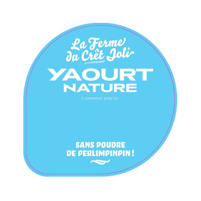 Opercule CRET JOLI 68.3 ALU NATURE 2 coul. scel PP/PS/PET gr.Vermissea