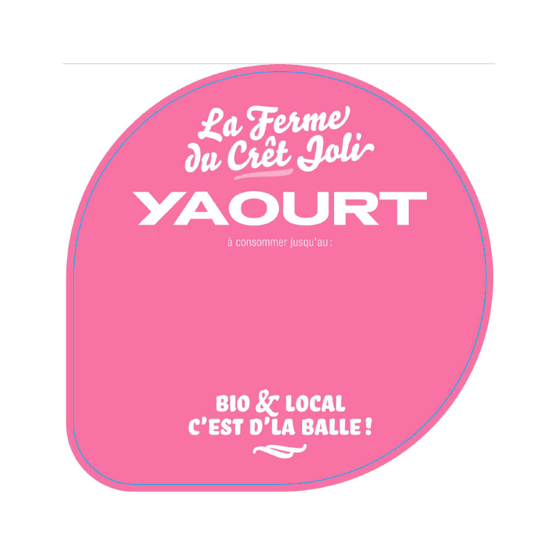 Opercule CRET JOLI 68.3 ALU ROSE 2 couleurs scel PP/PS/PET gr.Vermisse
