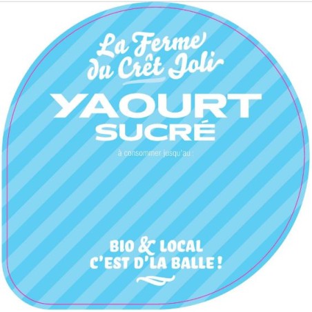 Opercule CRET JOLI 68.3 ALU SUCRE 2 couleurs scel PP/PS/PET gr.Vermiss