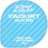 Opercule CRET JOLI 68.3 ALU SUCRE 2 couleurs scel PP/PS/PET gr.Vermiss