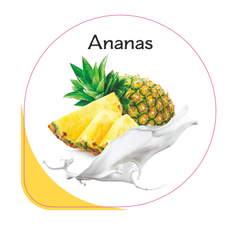 Opercules Ø68.3mm Aluminum imprimés Gourmandise Ananas