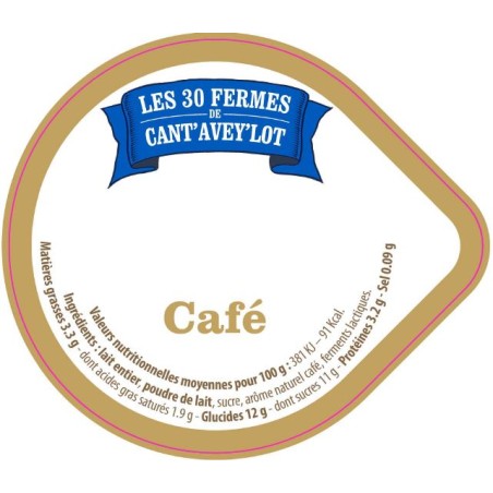 Opercule CANT'AVEY'LOT' 68.3 ALU Café V4 5cl