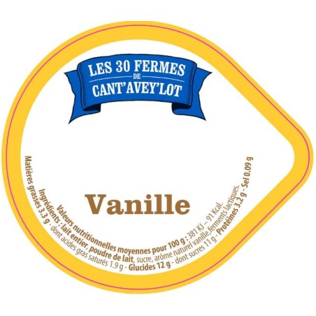 Opercule CANT'AVEY'LOT' 68.3 ALU Vanille V4 5cl