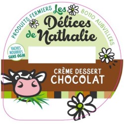 Opercule DELICES DE NATHALIE 68.3 ALU Crème dessert Chocolat sc.PP/PS
