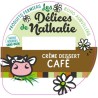 Opercule DELICES DE NATHALIE 68.3 ALU Crème dessert Café sc.PP/PS/PE