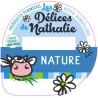 Opercule DELICES DE NATHALIE 68.3 ALU Nature sc.PP/PS/PET 5 cl gr.Verm