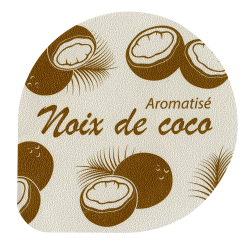 Opercules Ø68.3mm Aluminium imprimés aromatisés noix de coco