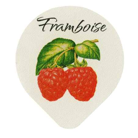 Opercules Ø68.3mm Aluminium imprimés Gamme Délice Framboise
