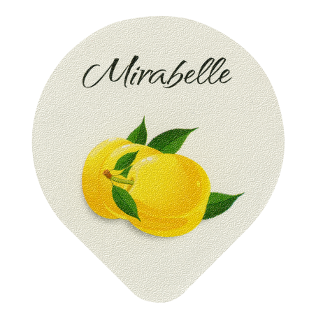 Opercules Ø68.3mm Aluminium imprimés Gamme Délice Mirabelle