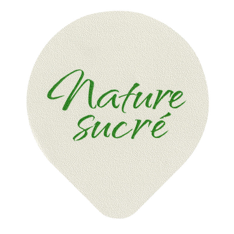 Opercules Ø68.3mm Aluminium imprimés nature sucré texte vert