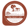 Opercule FERME DE AIGUILLONIERE 68.3 ALU Crème Café t sc.PP/PS/PET g