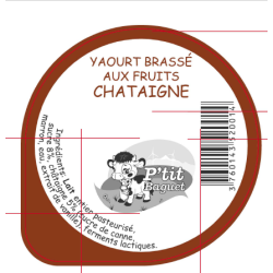 Operc. BAGUET 68.3 Yaourt Brassé aux fruits Châtaigne V2 3cl