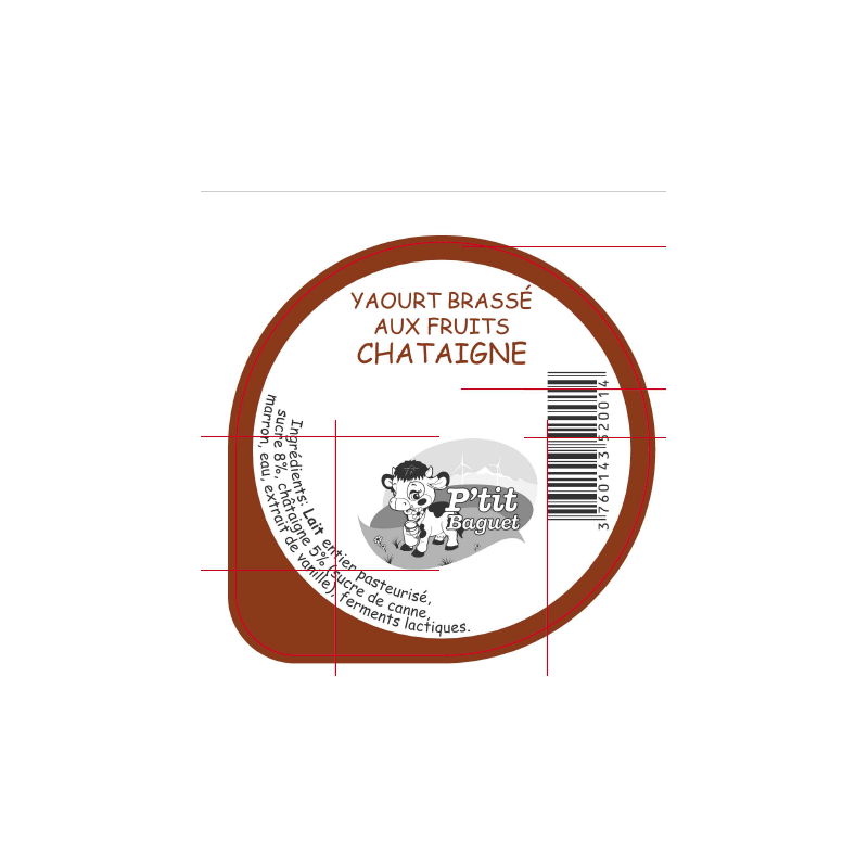 Operc. BAGUET 68.3 Yaourt Brassé aux fruits Châtaigne V2 3cl