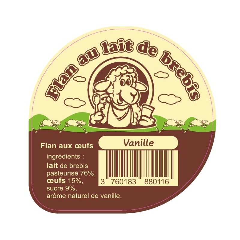 Opercules BERGERIE BAISENAZ 68.3 ALU flan Vanille V3 4cl