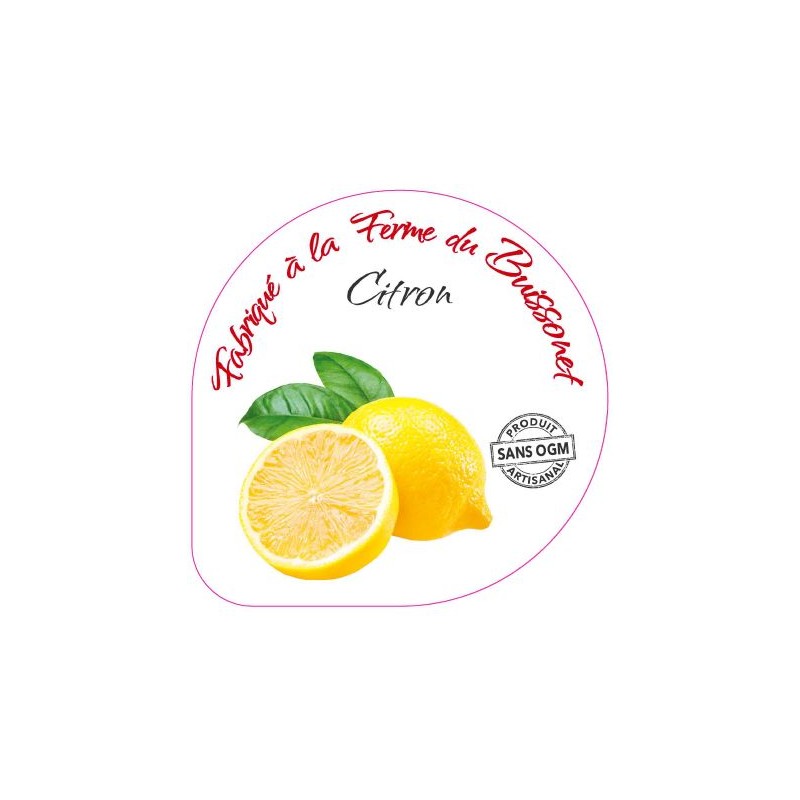Opercules BUISSONET ALU 68.3 CITRON sans code 5 CL
