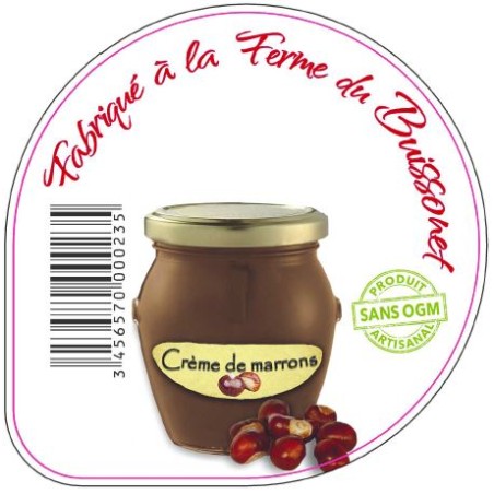 Opercules BUISSONET ALU 68.3 CREME DE MARRON 6 CL