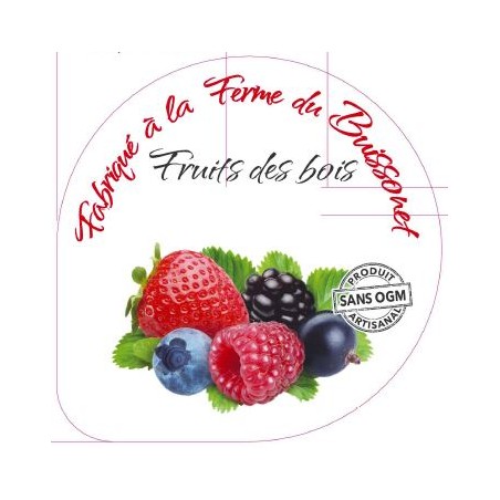 Opercules BUISSONET ALU 68.3 FRUITS DES BOIS 5 CL