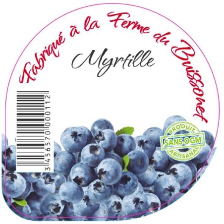 Opercules BUISSONET ALU 68.3 MYRTILLE 6 CL