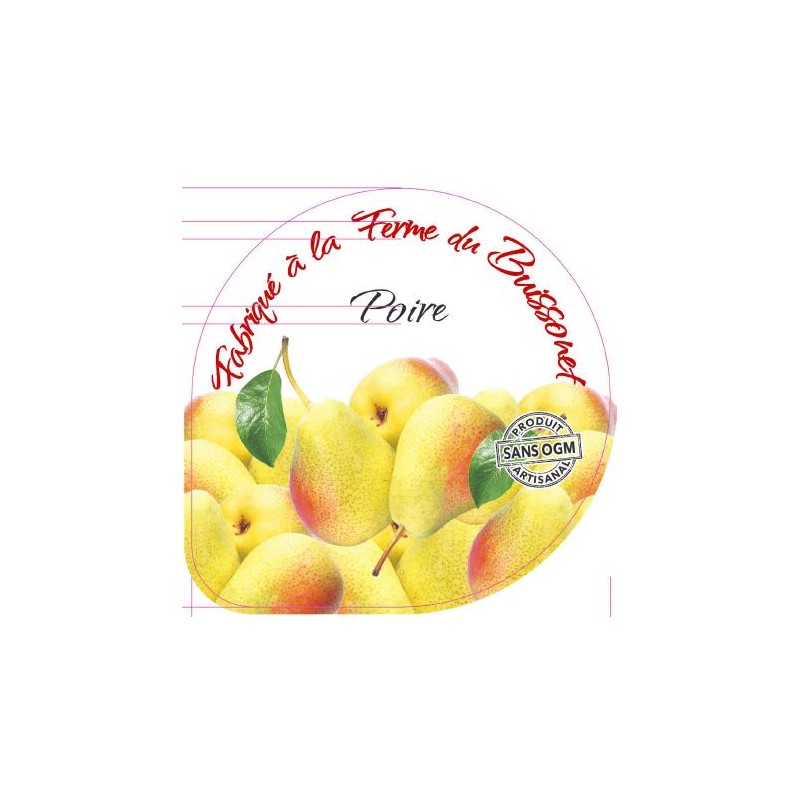 Opercules BUISSONET ALU 68.3 POIRE 5 CL