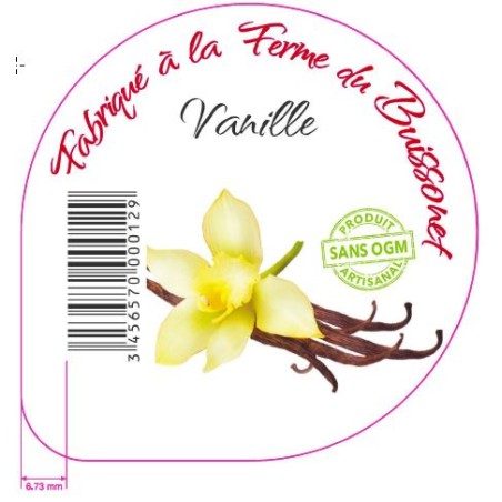 Opercules BUISSONET ALU 68.3 VANILLE 6 CL