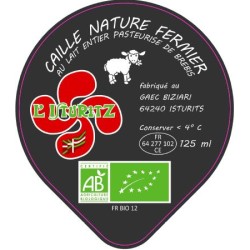Opercule BIZIARI 68.3 ALU Caillé Nature 4 cl