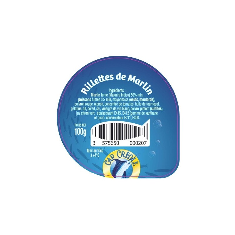 Opercules CAP CREOLE 68.3 ALU Marlin 5cl