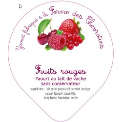 Opercules CHEVROTINS 68.3 ALU Fruits Rouges 6cl