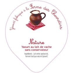 Opercules CHEVROTINS 68.3 ALU Nature vache 6 cl