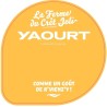 Opercule CRET JOLI 68.3 ALU ORANGE 2 coul. scel PP/PS/PET gr.Vermissea
