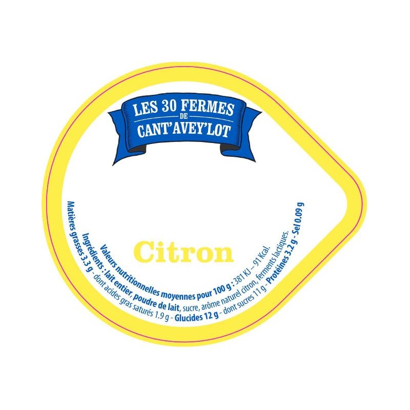 Opercule CANT'AVEY'LOT' 68.3 ALU Citron V4 4cl