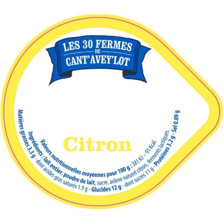Opercule CANT'AVEY'LOT' 68.3 ALU Citron V4 4cl