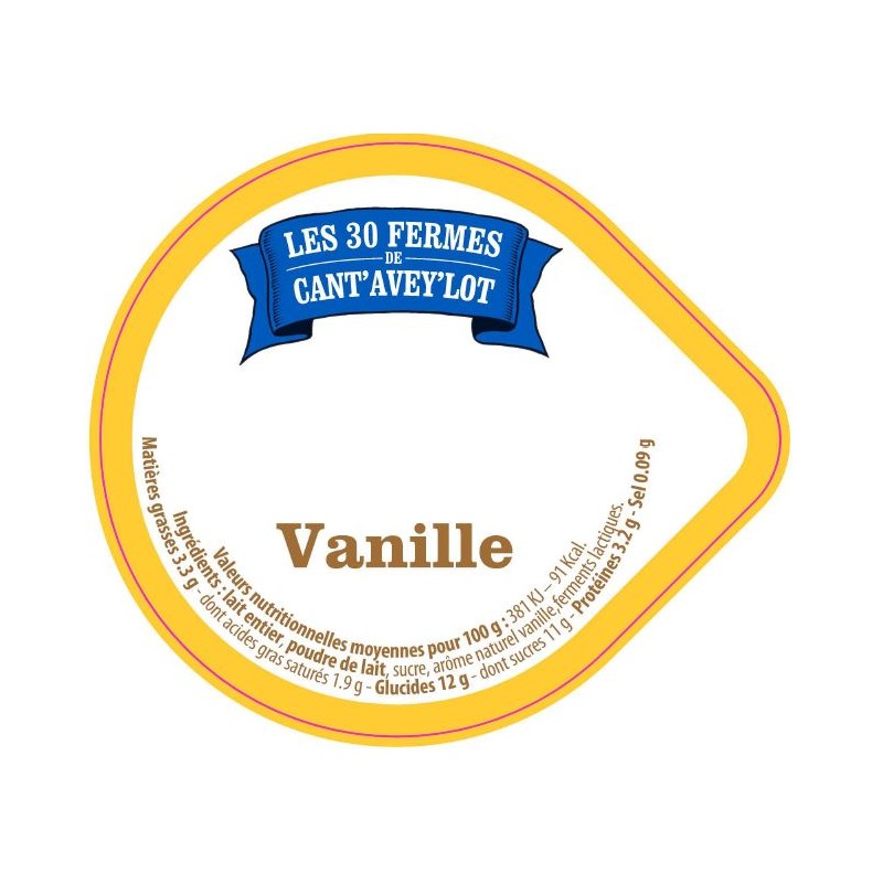Opercule CANT'AVEY'LOT' 68.3 ALU Vanille V4 5cl