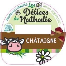 Opercule DELICES DE NATHALIE 68.3 ALU Chataigne sc.PP/PS/PET gr.Verm L