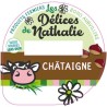 Opercule DELICES DE NATHALIE 68.3 ALU Chataigne sc.PP/PS/PET gr.Verm L