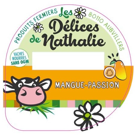 Opercule DELICES DE NATHALIE 68.3 ALU Mangue Passion sc.PP/PS/PET gr.V