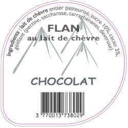 Opercule FERME DES MOISES 68.3 ALU Flan Chocolat PP/PS/PET gr.Vermisse