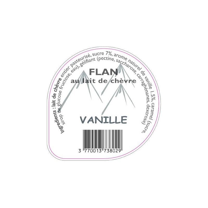 Opercule FERME DES MOISES 68.3 ALU Flan VanCaramel PP/PS/PET gr.Verm L