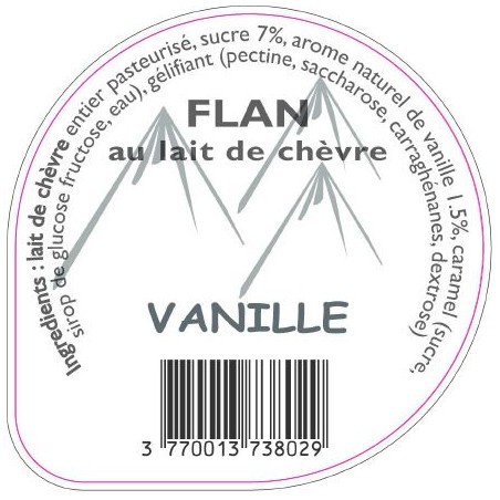 Opercule FERME DES MOISES 68.3 ALU Flan VanCaramel PP/PS/PET gr.Verm L