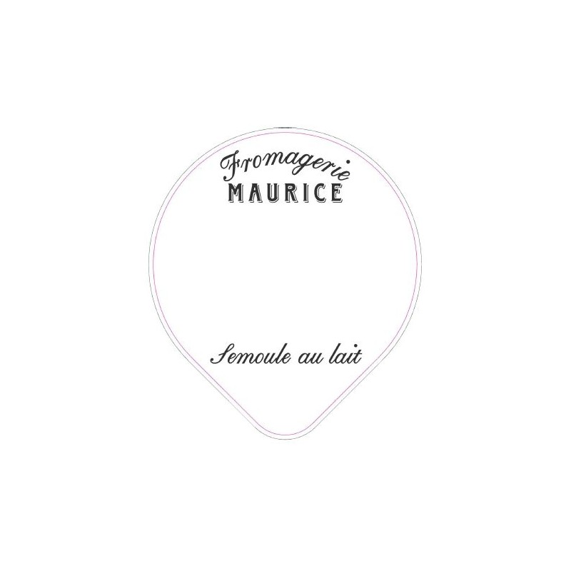 Opercules FROM. MAURICE 68.3 ALU semoule lait 2 CL