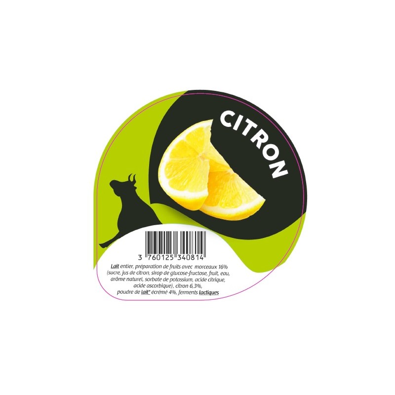 Opercule FERME DE SARFAUCRY 68.3 ALU Citron sc.PP/PS/PET gr.Verm. Lang