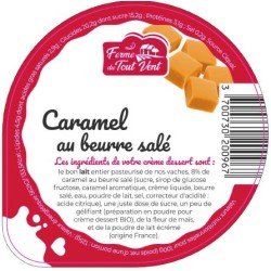 Opercules FERME TOUT VENT 68.3 ALU CrèmeDessert Caramel B.Salé 5cl S