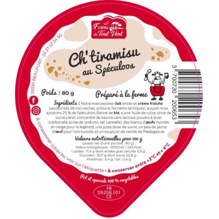 Opercules FERME TOUT VENT 95.5 ALU mousse ChTiramissu 4cl Scel. PP/PS