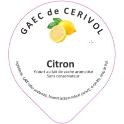 Opercule CERIVOL 68.3 ALU Citron 5 coul. scelPP/PS/PET gr.Vermisseau L