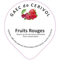 Opercule CERIVOL 68.3 ALU Fruits Rouges 5coul. scelPP/PS/PET gr.Vermis