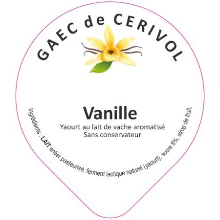 Opercule CERIVOL 68.3 ALU Vanille 5 coul. scelPP/PS/PET gr.Vermisseau